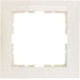 Berker 10118912 S1 frame 1x with labeling field creamwhite glossy
