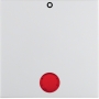 Berker 16248989 S1/B.x Wippe mit roter Linse, polarweiß glänzend