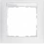 Berker 10119919 S1 frame 1x with labeling field polarwhite matt
