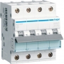 Hager MCN625 LS switch 25A/3pol+N/C 6kA C-characteristics 4 modules
