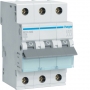 Hager MCN306 Circuit Breaker 3 polig 6kA C-characteristics 6A 3 moduly