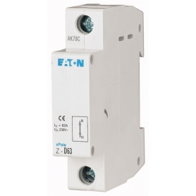 Eaton Z-D63 implementation for neutral conductor, 63A 1polig 1TE for DIN rail mounting