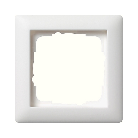 Gira 021104 Cover frame 1f Standard 55 Pure white matt