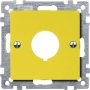Merten 393903 Zentralplatte für Not-Ausschalter, gelb, System M