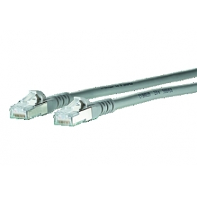 Metz Connect 130845A533-E Patch Cord Kat.6A S/FTP halogen-free LSHF (LSOH) 15m grey