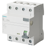 Siemens 5SV3344-3 Interruptor de circuito FI KL.A 4Pol. 40A 30mA tipo F, convertidor fijo