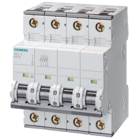 Siemens 5SY6610-6 LS switch 6kA 3+N-pol B10