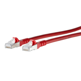Metz Connect 1308450566-E Patch Cord Kat.6A S/FTP halogen-free LSHF (LSOH) 0.5m red
