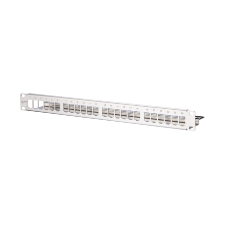 Metz Connect 130921-00-E Patchpanel 19'' 24Port 1HE blank stainless steel