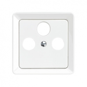 Elso 206034 central plate antenna socket 3-hole FASHION/RIVA/SCALA pure white