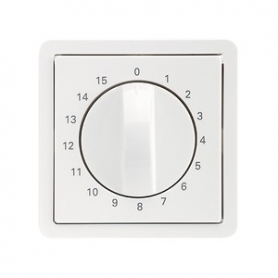 Elso 223084 Central plate time switch insert rotary actuation. 15min FASHION/RIVA/SCALA pure white
