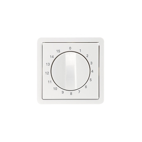 Elso 223084 Central plate time switch insert rotary actuation. 15min FASHION/RIVA/SCALA pure white