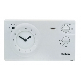 Theben T7220030 Uhrenthermostat mit Tages- und Wochenprogramm, Betriebsartenschalter