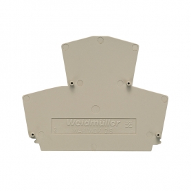 Weidmüller WAP WDK2.5 plaque terminale (terminals), 69 mm x 1.5 mm, beige foncé 1059100000