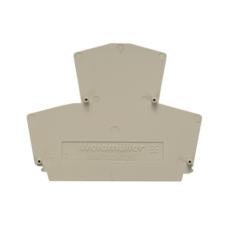 Weidmüller WAP WDK2.5 Abschlussplatte (Klemmen), 69 mm x 1.5 mm, dunkelbeige 1059100000