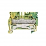 Weidmüller PPE 2.5/4 Protector series clamp, PUSH IN, 4 mm2, 800 V, connections: 2, floors: 1, green / yellow 1896170000
