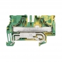 Weidmüller PPE 6/10 Pinza de serie Protector, PUSH IN, 6 mm2, 800 V, 57 A, conexiones: 2, pisos: 1, verde / amarillo 1896180000
