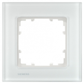 Siemens 5TG1201-1 Delta Miro Rahmen 1-fach glas weiß