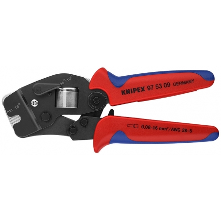 Knipex 97 53 09 SB Self-adjusting crimp pliers pre koncové rukávy hnedá 190 mm