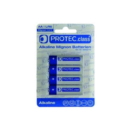 PROTEC.class PBAT AA Mignon Batteries 4 Blister