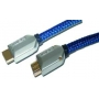 PROTEC.class PHDMI S2 HDMI Kabel s/b Stoff-Mantel 2m