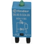 Finder 9980902499 Modul, freewheeling dióda a zelená LED, 6 až 24 V DC