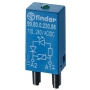 Finder 9980906099 Modul, freewheeling dióda a zelená LED, 28 až 60 V DC