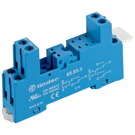Finder 95853 with screw connections, for relays 40.52, 40.61, 44.52 or 44.62