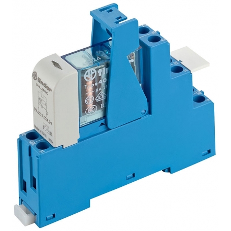 Finder 485270240050 Coupling relay with screw connections, 2 changers 8 A, coil 24 V DC sensitive