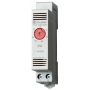 Finder 7T8100002403 Thermostat für Schaltschrank, Reiheneinbaugerät 17,5 mm breit, 1 Öffner 10 A, einstellbar von 0 bis + 60° C