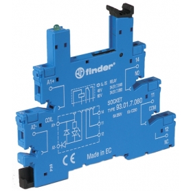 Finder 93017024 with screw connections, for relays 34.51 or 34.81, for 6 to 24 V DC