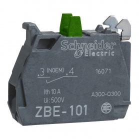 Schneider ZBE101 auxiliary switch block, ZBE Ø 22, 1S