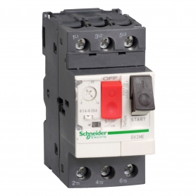 Schneider GW2ME04 motor protection switch, 3p, 0.4-0,63A, pushbutton actuation, screw connection
