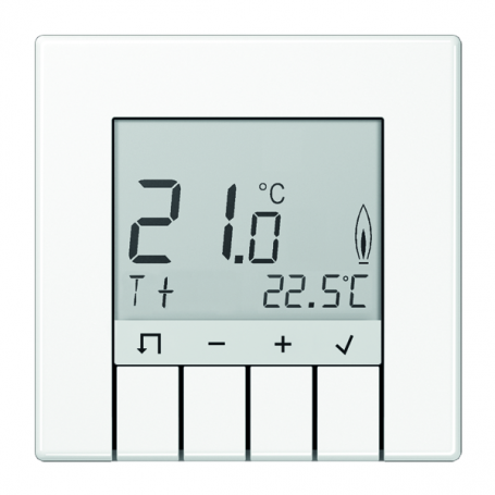 Jung TRD LS 231 WW réglage de température ambiante standard, affichage, rétroéclairé blanc