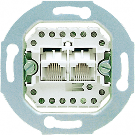 Jung UAE 8-8 UPO IAE/UAE socket, 2 x 8 screw contacts, 1 shield support contact, 2 x 8polig