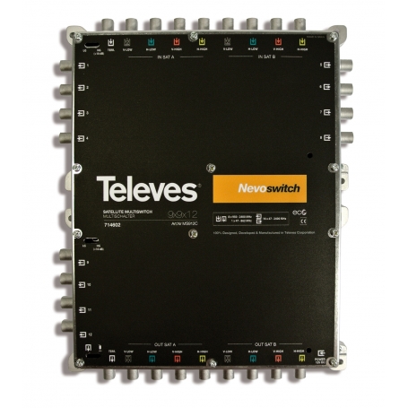 Televes MS912C 9 in 12 Guss-Multischalter NEVO, kask. ohne NT (MS-NT1208N) 714602