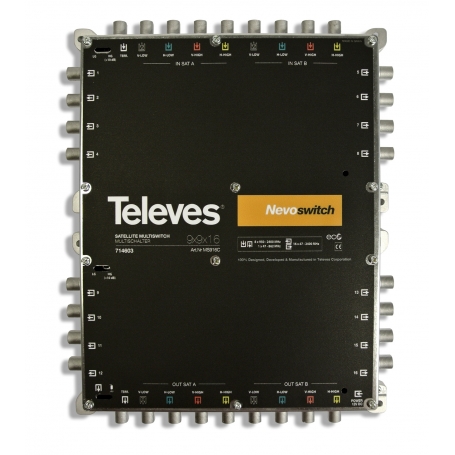 Televes MS916C 9 in 16 Guss-Multischalter NEVO, kask. ohne NT (MS-NT1208N) 714603