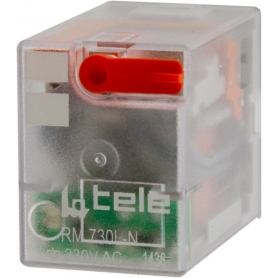 TELE-HAASE RM 524L-N Miniaturrelais, 24VAC, 4 Wechsler, LED, 100613LD-N