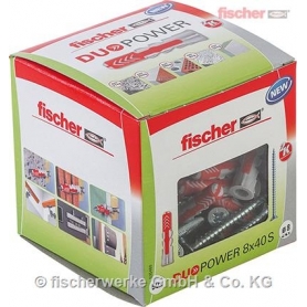 Fischer 535460 Univerzálny uterák DUOPOWER 8X40 S LD – 50 kusov