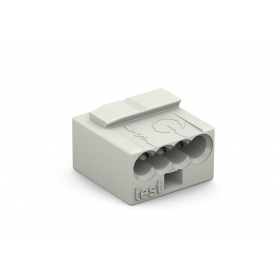 Wago 243-304 MICRO caja de conexión Ø 0.8 mm 4 conductor gris claro (100 piezas)