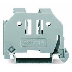 Wago 249-117 Screwless end clamp 10 mm wide grey