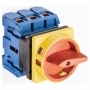 Kraus & Naimer KG80.T203/01.E interruptor principal rojo/amarillo, 3 poste, 4 agujeros de fijación 64x64, Ith: 80 A, P: 30 kW(AC