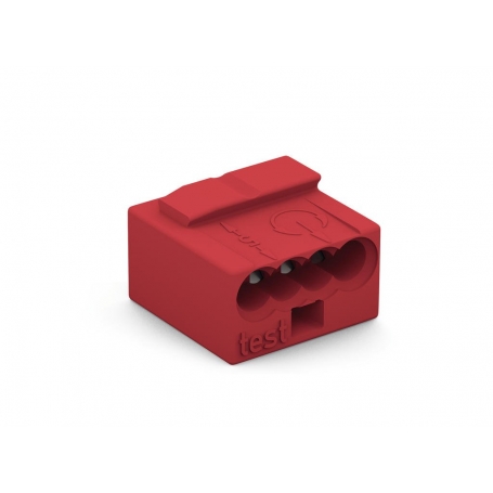 Wago 243-804 Boîte de raccordement MICRO Ø 0.8 mm 4 échelle rouge (100 pièces)