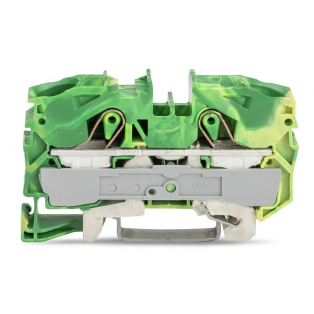 Wago 2016-1207 2-conductor clamp 16 mm2 green-yellow