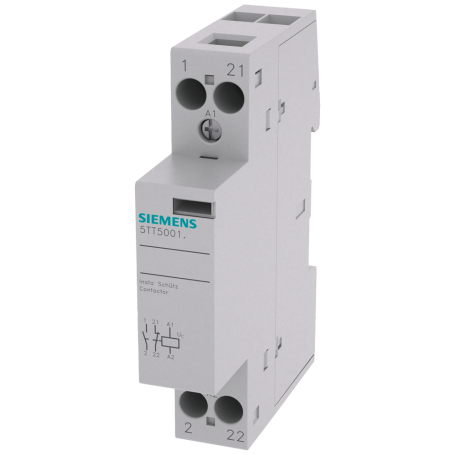 Siemens 5TT5801-0 INSTA kontaktovač s 1 bližšie a 1 opener, kontakt pre AC 230V, 400V 20A ovládanie AC 230V