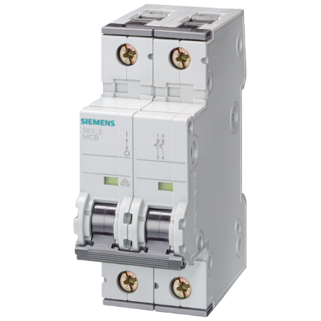 Siemens 5SY4504-7 Circuit breaker, 230 V, Icn: 10 kA, 1P+N, Icu: 35 kA, C-Char, In: 4 A