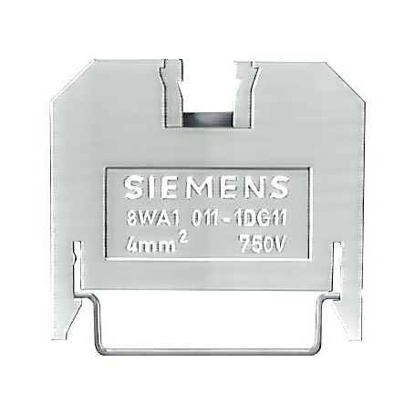 Siemens 8WA10111DG11 Durchgangsklemme Reihenklemme 4mm² 6,5mm beige