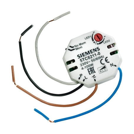 Siemens 5TC8211-0 Dimmer for adjustment Lampe LED nue et transformateurs électroniques max.: 100W