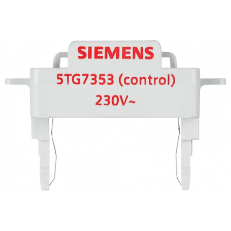 Siemens 5TG7353 interrupteur DELTA et insert LED pour fonction de commande 230V/50Hz, rouge