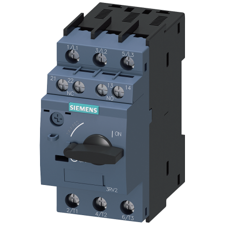 Siemens 3RV2011-1GA15 circuit breaker, S00, Mo Class 10, A-ausl. 4,5-6,3A, N-excl. 82A